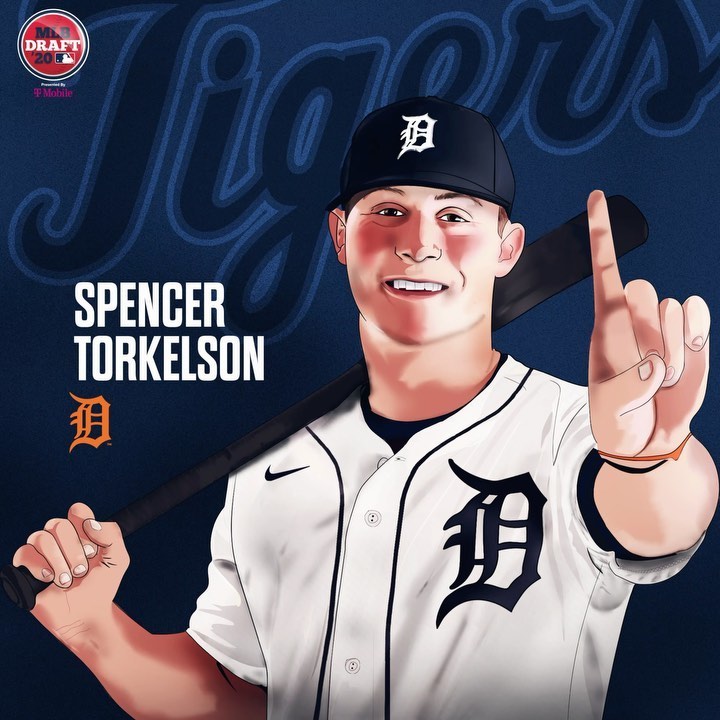 Spencer Torkelson picked no.1 overall at the 2020 MLB Draft.